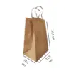 Sacola Kraft com Alça M - 22 x 14 x 32 cm - 100 Unidades