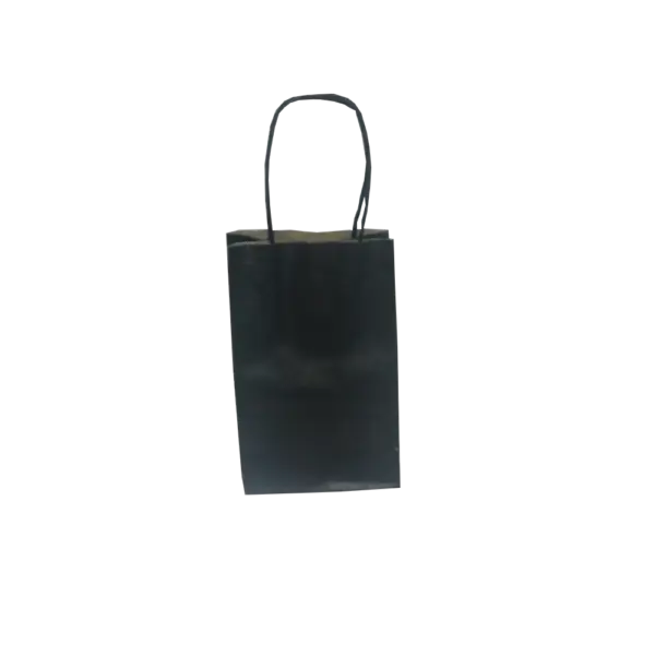 Sacola Preta com Cordão PP - 19 x 7 x 12 cm - 100 Unidades