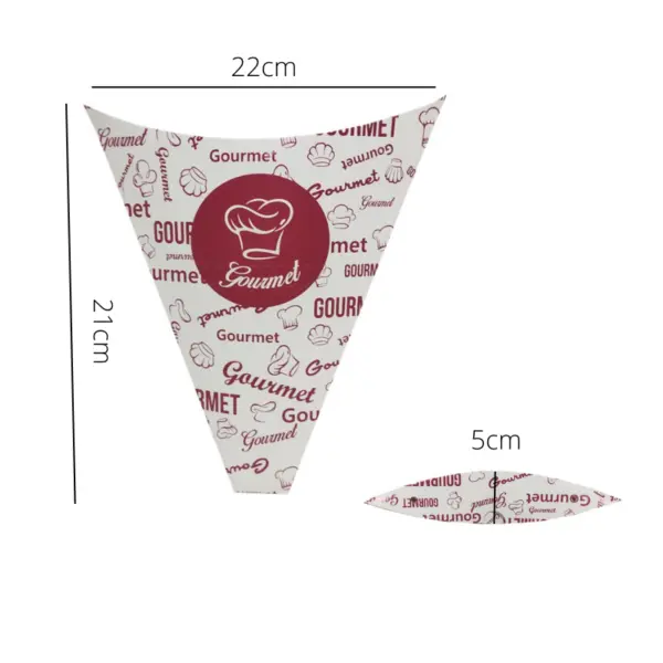 Embalagem Delivery para Crepe - 22 x 5 x 21 cm - 100 Unidades