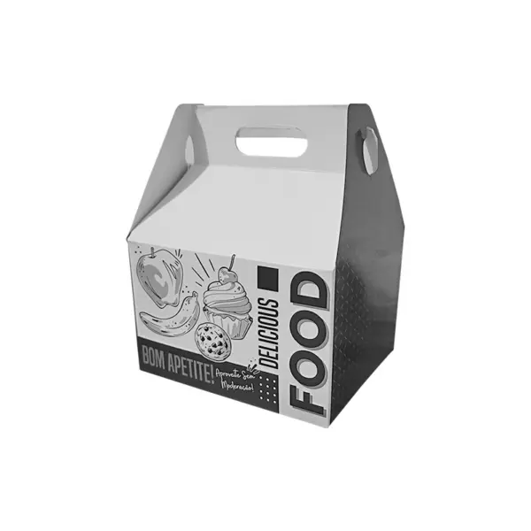 Embalagem Kit Lanche - 15 x 13 x 10 cm - 100 Unidades