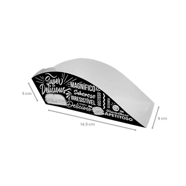 928b0085-8e75-4e54-8f71-96598a4aaf0b.jpg Embalagem Hot Dog para Food Truck - 14,5 x 6 x 5 cm - 100 Unidades