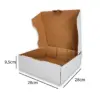 Caixa Microondulada para Bolos B01 - 28 x 28 x 9,5 cm - 25 Unidades