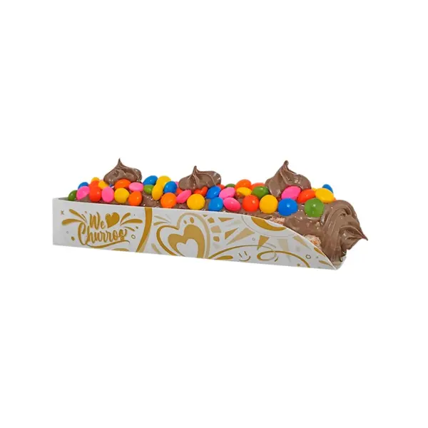 BRANCO-CORACAO-DOURADO.jpg Churros Balcão Branco Coração Dourado- 16 x 3 x 2,7 cm - 100 Unidades