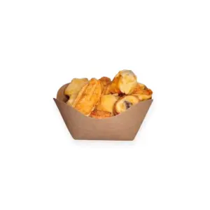 Embalagem Ecológica para Batata Recheada ou Porções - 8 x 5 x 6 cm - 100 Unidades