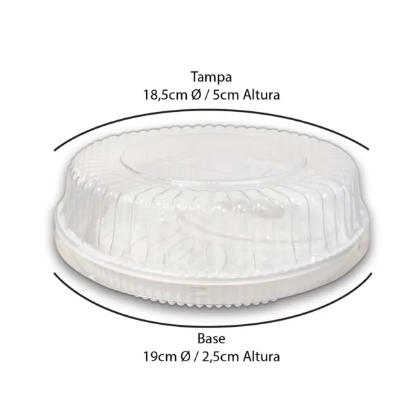 Embalagem Bolo PN 32 (Baixo) - 18,5 x 5 cm - 100 Unidades