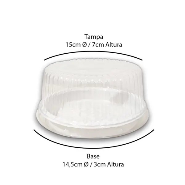Embalagem Bolo PN 35 (Médio) - 15 x 7 cm - 100 Unidades