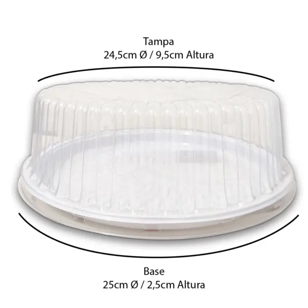 Embalagem Bolo PN 56 (Médio) - 24,5 x 9,5 cm - 25 Unidades