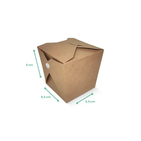 Embalagem Ecológica Box M - 8,5 x 6,5 x 8 cm - 100 Unidades