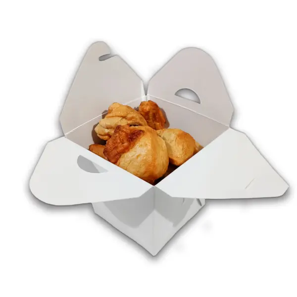 Embalagem Box para Frituras Branca P - 7,5 x 7,5 x 9,5 cm - 100 Unidades