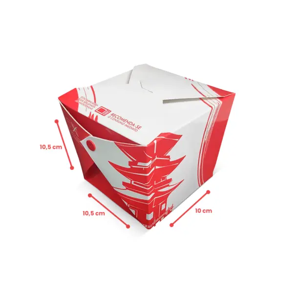 Embalagem Box Padrão Jumbo - 10 x 10,5 x 10,5 cm - 100 Unidades