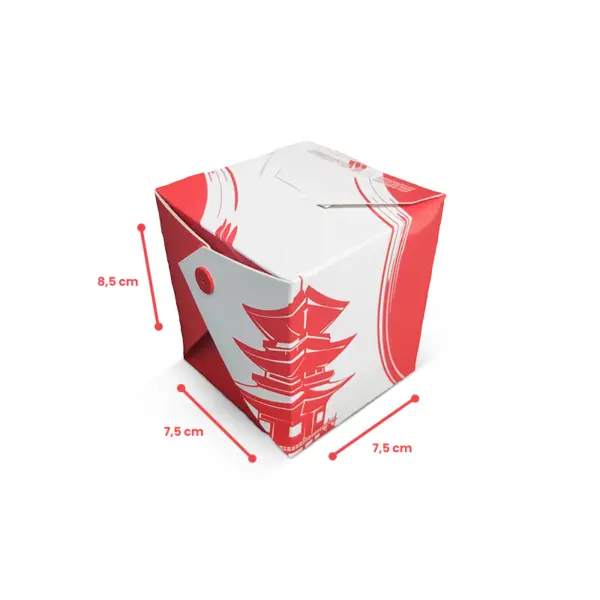 Embalagem Box Padrão P - 7,5 x 7,5 x 8,5 cm - 100 Unidades
