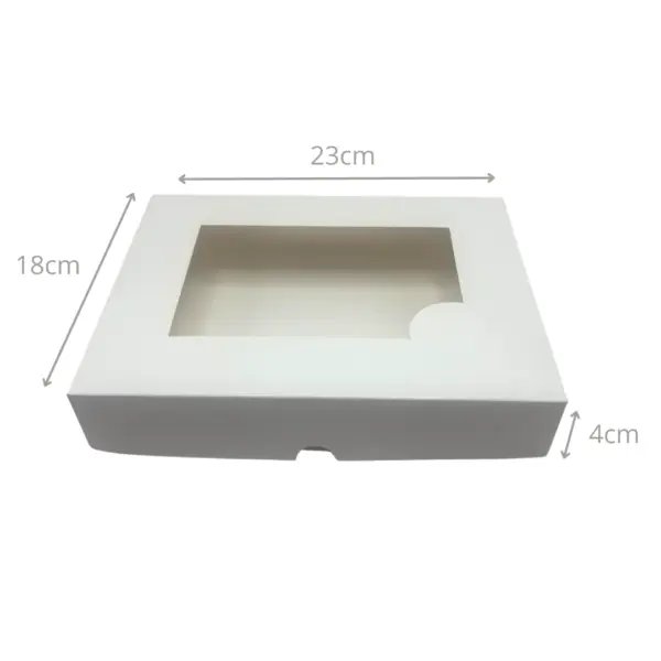 Embalagem para Combinados com Visor GG Branco - 23 x 18 x 4 cm - 100 Unidades