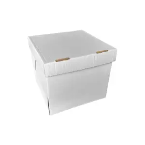 Caixa Bolo Alto 1 - 28 x 28 x 25 cm - 10 Unidades.