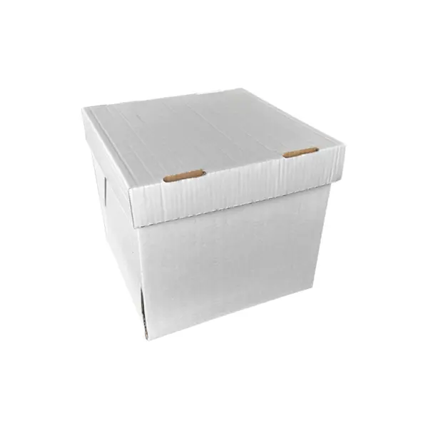Caixa Bolo Alto 1 - 28 x 28 x 25 cm - 10 Unidades.