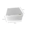 Caixa Bolo Alto 2 - 34 x 34 x 18,5 cm - 10 Unidades.