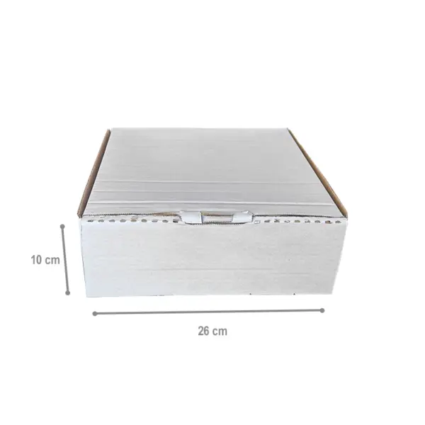 Caixa Bolo P - 26 x 26 x 10 cm - 25 Unidades.