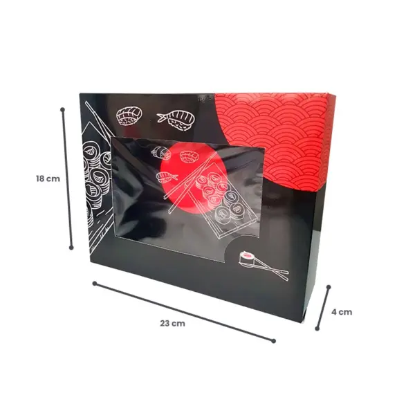 Embalagem para Combinados com Visor GG - 23 x 18 x 4 cm - 100 Unidades