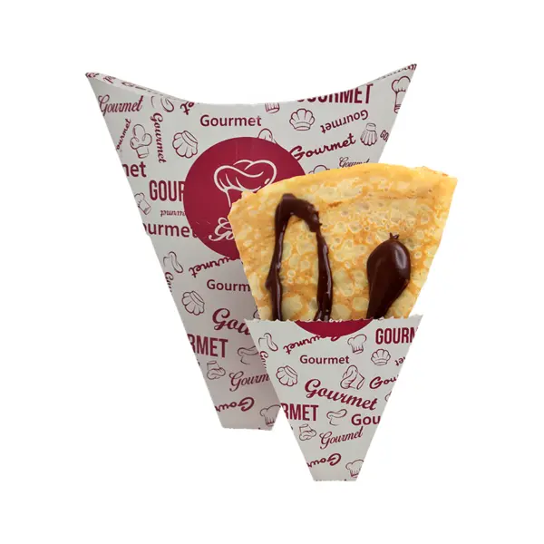 Embalagem Delivery para Crepe - 22 x 5 x 21 cm - 100 Unidades
