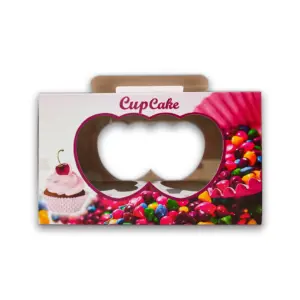 Cupcake-para-02-unid-1.jpg Embalagem para Cupcake - 17 x 8,5 x 10 cm - 50 Unidades
