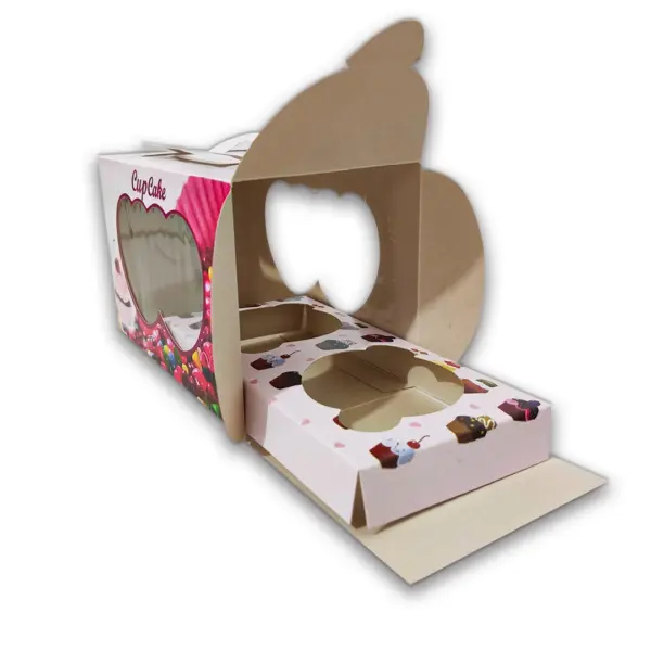 Embalagem para Cupcake - 17 x 8,5 x 10 cm - 50 Unidades