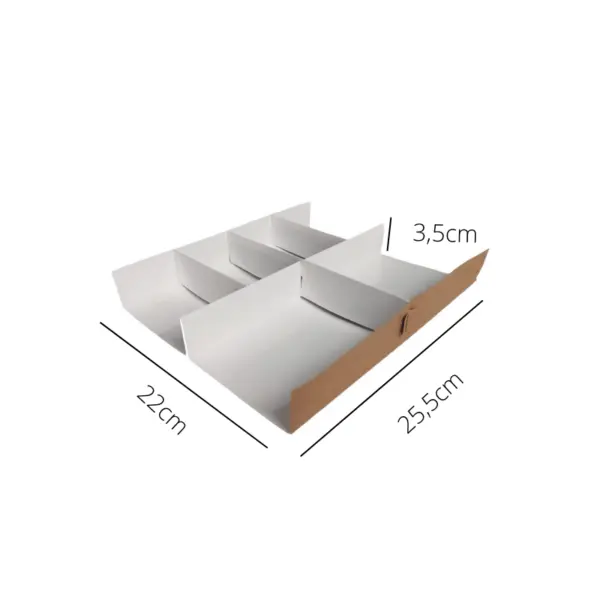 Divisória para Combinado SGG - 25,5 x 22 x 3,5 cm - 100 Unidades