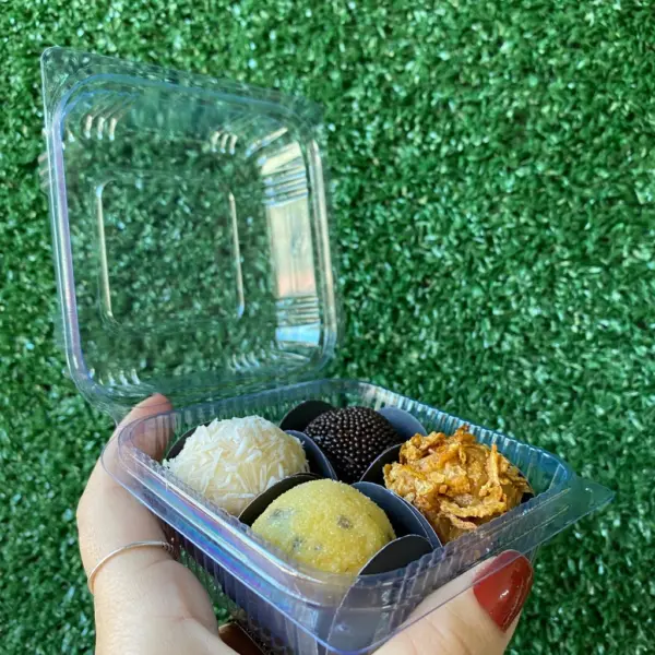 Embalagem Doce Quadrado - 10 x 10 x 5 cm - 100 Unidades