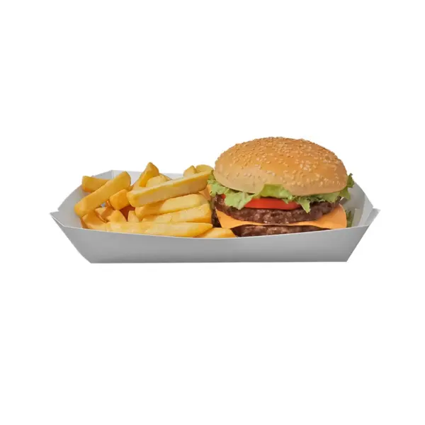 Embalagem Bandeja Food Truck G Branco- 18 x 9 x 4,5 cm - 100 Unidades