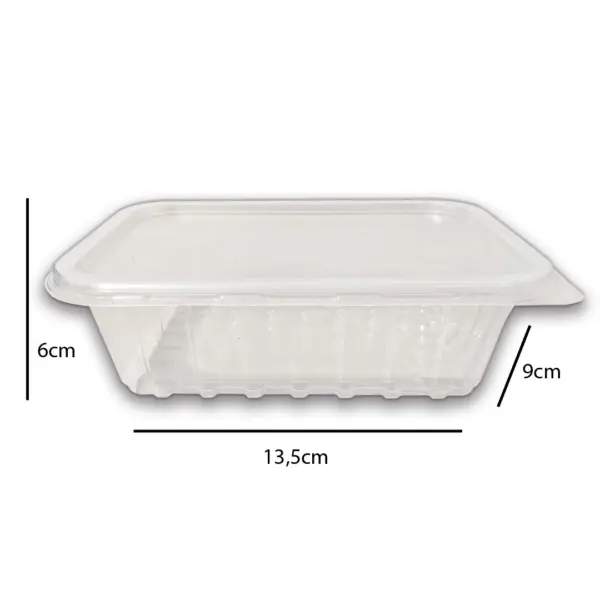 Embalagem Freezer e Microondas (750 ml) - 13,5 x 6 x 9 cm - 24 Unidades