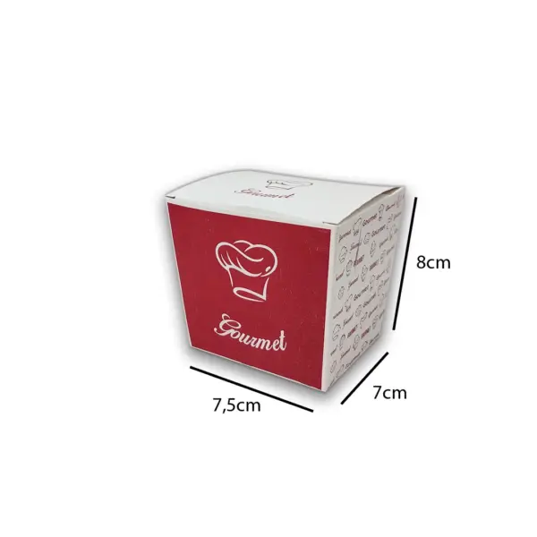 Embalagem Gourmet MB 01 - 7,5 x 7 x 8 cm - 100 Unidades