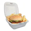 Hamburgueira de Isopor G Branca - 12 x 12 x 8 cm - 100 Unidades