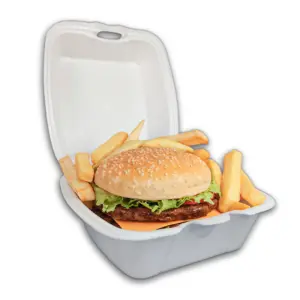 Hamburgueira-G-Branca-2-1.jpg Hamburgueira de Isopor G Branca - 12 x 12 x 8 cm - 100 Unidades