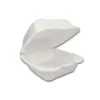 Hamburgueira de Isopor P Branca - 9 x 9 x 6,5 cm - 100 Unidades