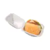 Hamburgueira Redonda de Isopor Branca- 13,5 x 9 x 13,5 cm - 100 Unidades