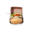 Embalagem Hamburgueira Zíper - 11,5 x 7,5 x 11,5 cm - 100 Unidades