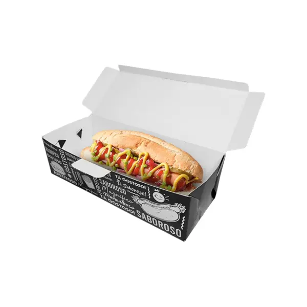 Embalagem para Hot Dog G - 23,5 x 9 x 7 cm - 100 Unidades
