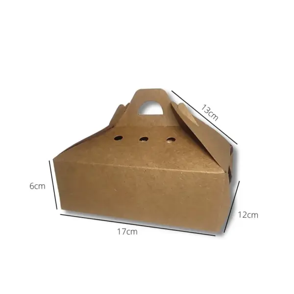 Embalagem Ecológica Box para Frituras Kids - 17 x 12 x 6 cm - 100 Unidades