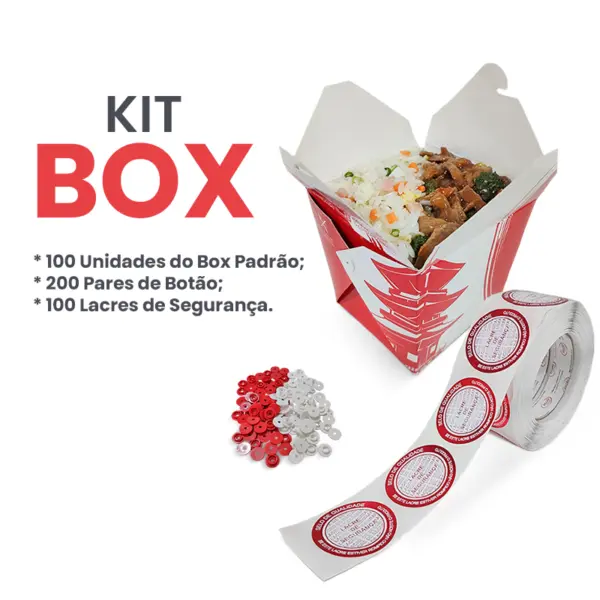 Kit Box Padrão G - 8,5 x 8,5 x 10 cm - 100 Unidades