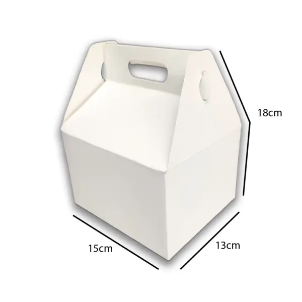 Embalagem Kit Lanche Branco - 15 x 13 x 10 cm - 100 Unidades