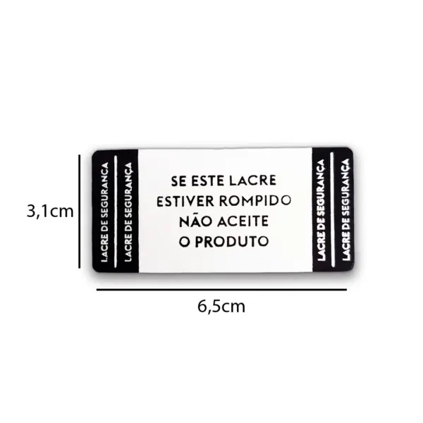 Lacre-Retangular-Preto-65CM.jpg Lacre de Segurança Retangular - 6,5 x 3,1 cm - 1.000 Unidades