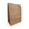 Saco Kraft M - 22 x 14 x 32 cm - 100 Unidades