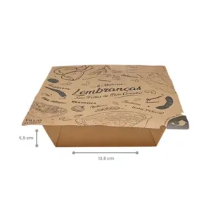 Mamrmita-G-1100-ml.jpeg Marmita Quadrada G Kraft para selagem 1100 ml (acompanha tampa) - Pct./ 100 unid.