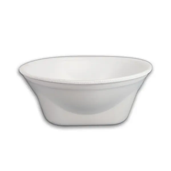 Marmita Redonda de Isopor G Branca - Ø 18 x 8 cm - 100 Unidades