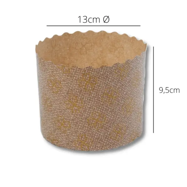 Embalagem para Panetone M (400 g) - Ø 11,5 x 9 cm - 100 Unidades