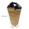 Embalagem Fritas Delivery - 18,5 x 5,5 x 9,5 cm - 100 Unidades