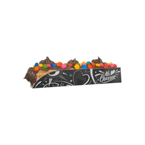 PRETO-CORACAO-BRANCO.jpg Churros Balcão Preto Coração Branco- 16 x 3 x 2,7 cm - 100 Unidades