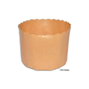 Embalagem para Panetone GG Natural 50 unidades (1 Kg) - Ø 17 x 13 cm