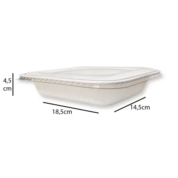 Embalagem Paper Pan G - 18,5 x 14,5 x 4,5 cm - 40 Unidades