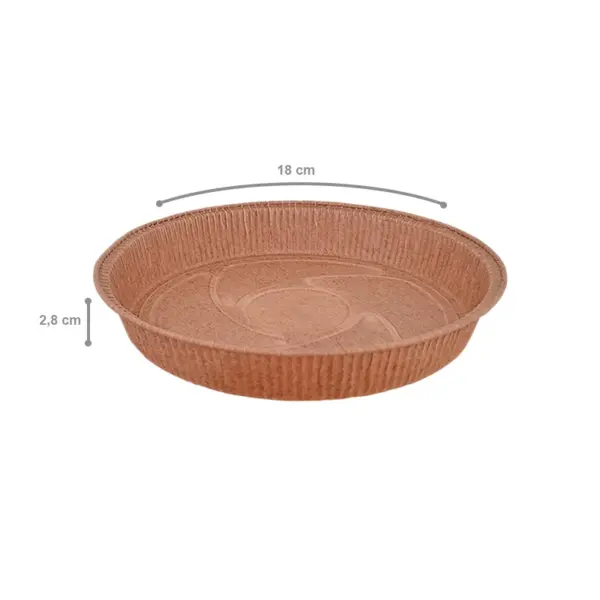 Embalagem Forneável Pie 180 - Ø 18 x 3 cm - 50 Unidades