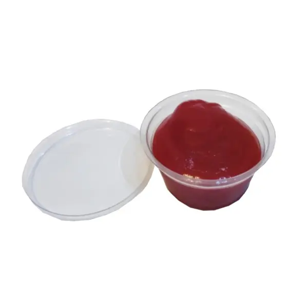 Embalagem Pote com Tampa para Molho - 30 ml - Ø 5,5 x 2,5 cm - 100 Unidades