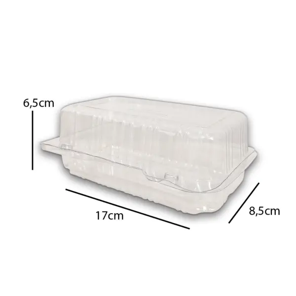 Embalagem Pote P 10 - 17 x 8,5 x 6,5 cm - 100 Unidades